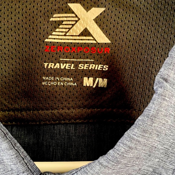 NWT Men Zeroxposur travel serie short sleeve shirt - Picture 8 of 8